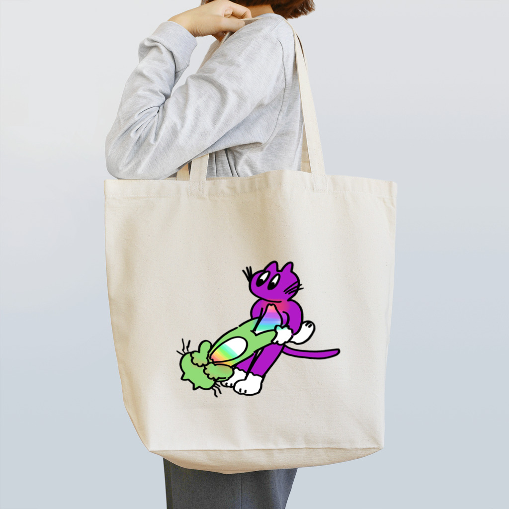 NEON.のプロレスキャッツ Tote Bag