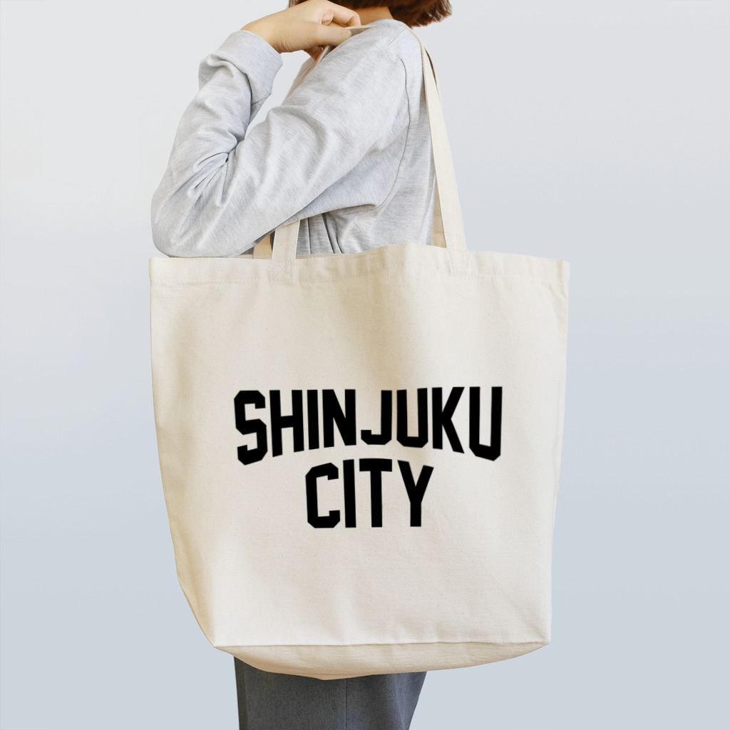 JIMOTOE Wear Local Japanの新宿区 SHINJUKU CITY ロゴブラック Tote Bag