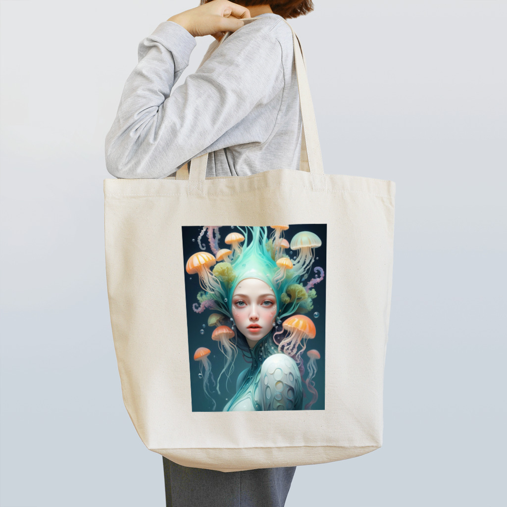 PiNK+18COMiCSのJeLLYFiSH+GiRL_00001 Tote Bag