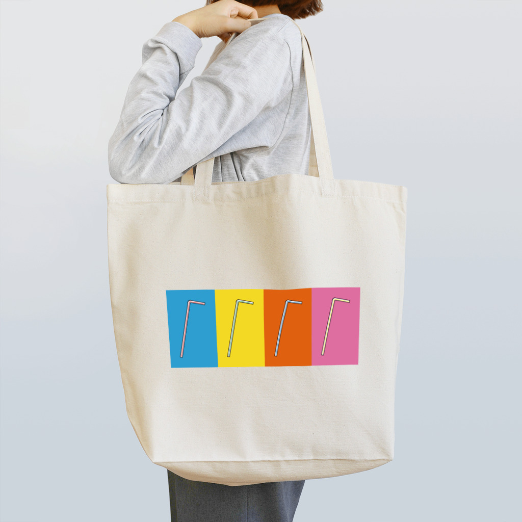 うさぎちゃんアイランドのおしゃれストロー Tote Bag