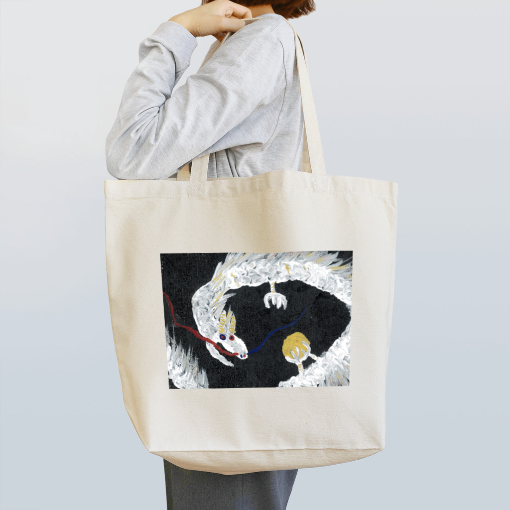 funny dragonのオッドアイドラゴン Tote Bag