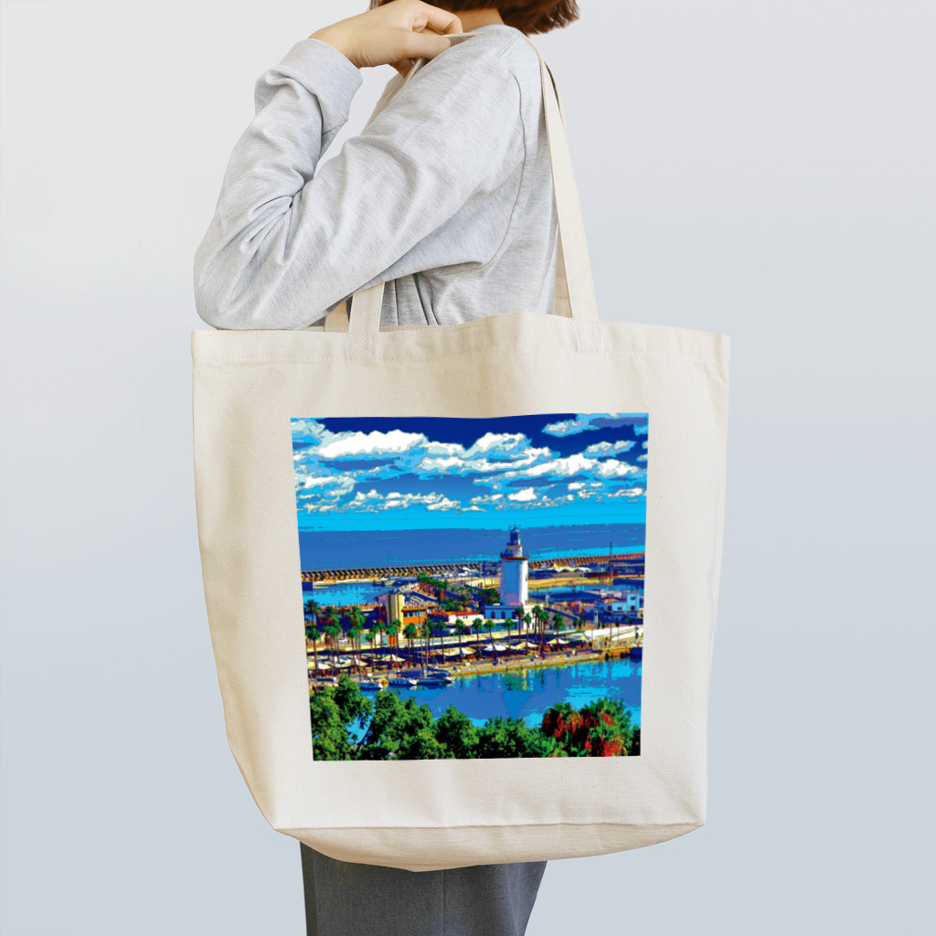 GALLERY misutawoのスペイン マラガの灯台 Tote Bag