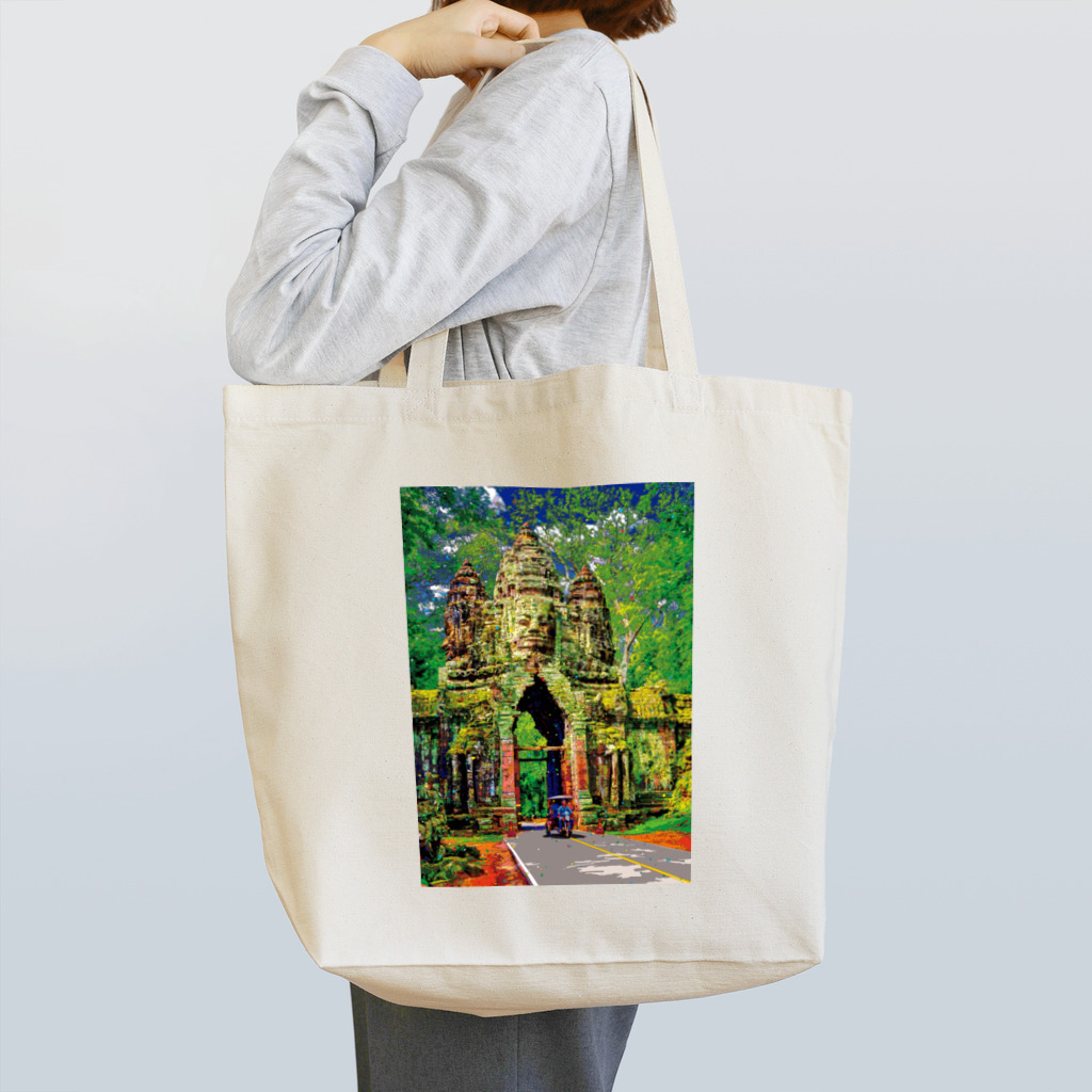 GALLERY misutawoのカンボジア アンコール・トムの北大門 Tote Bag