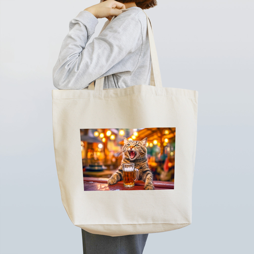 miyabi-catのビアガーデン猫 Tote Bag