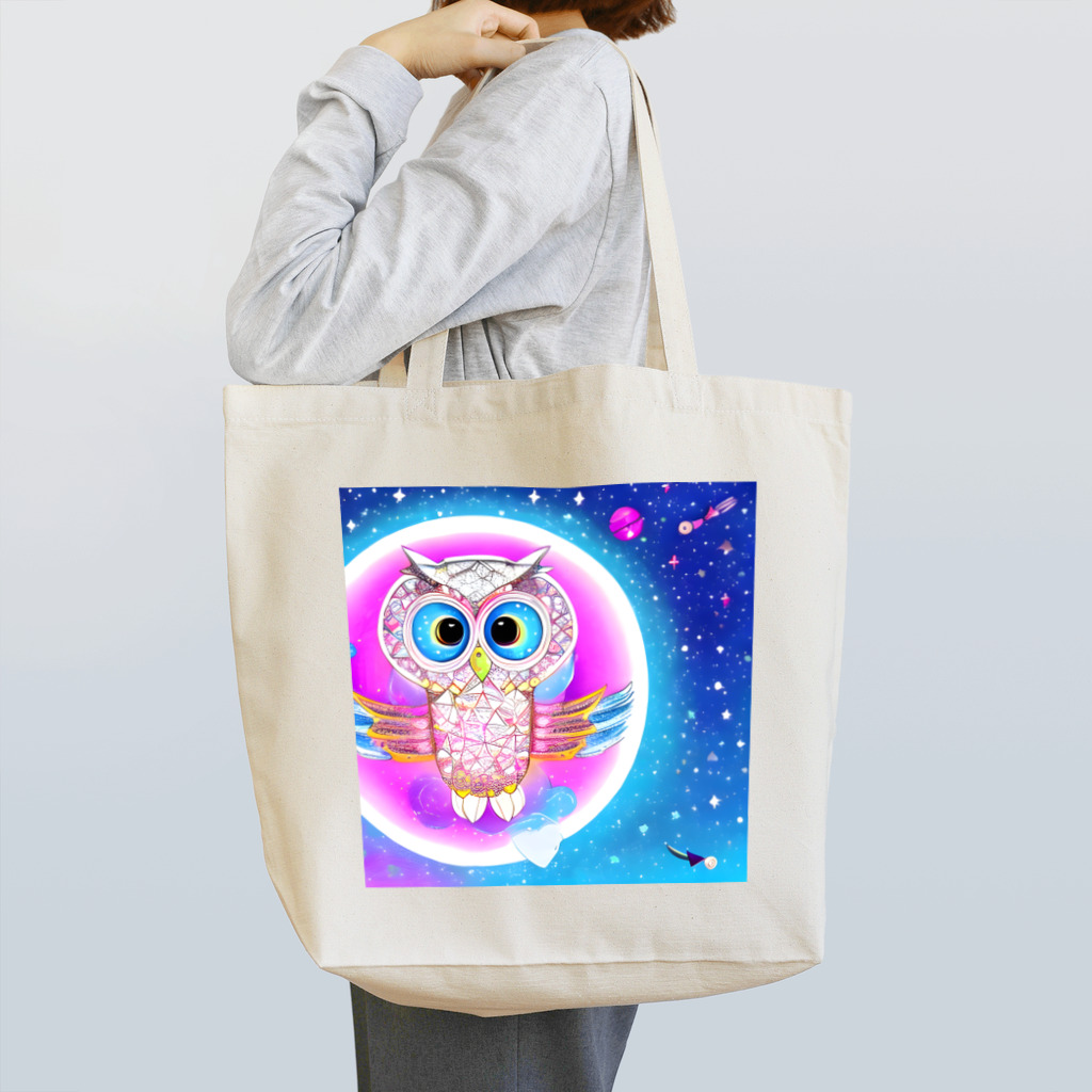 Moichi Designs Shop-2023のフクロウの宇宙飛行士 Tote Bag