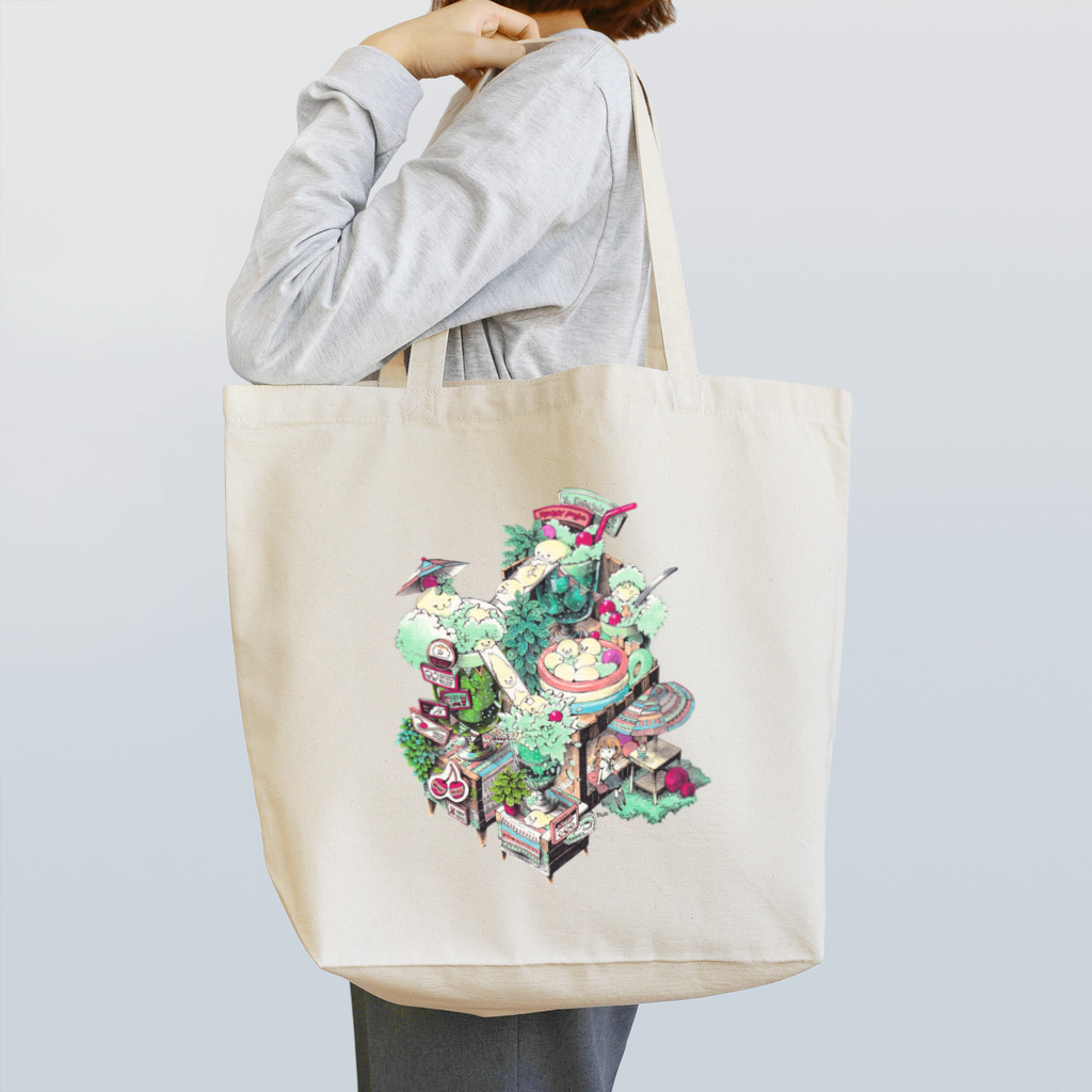 3to10 Online Store SUZURI店のクリームソーダ好きが見た白昼夢5 Tote Bag