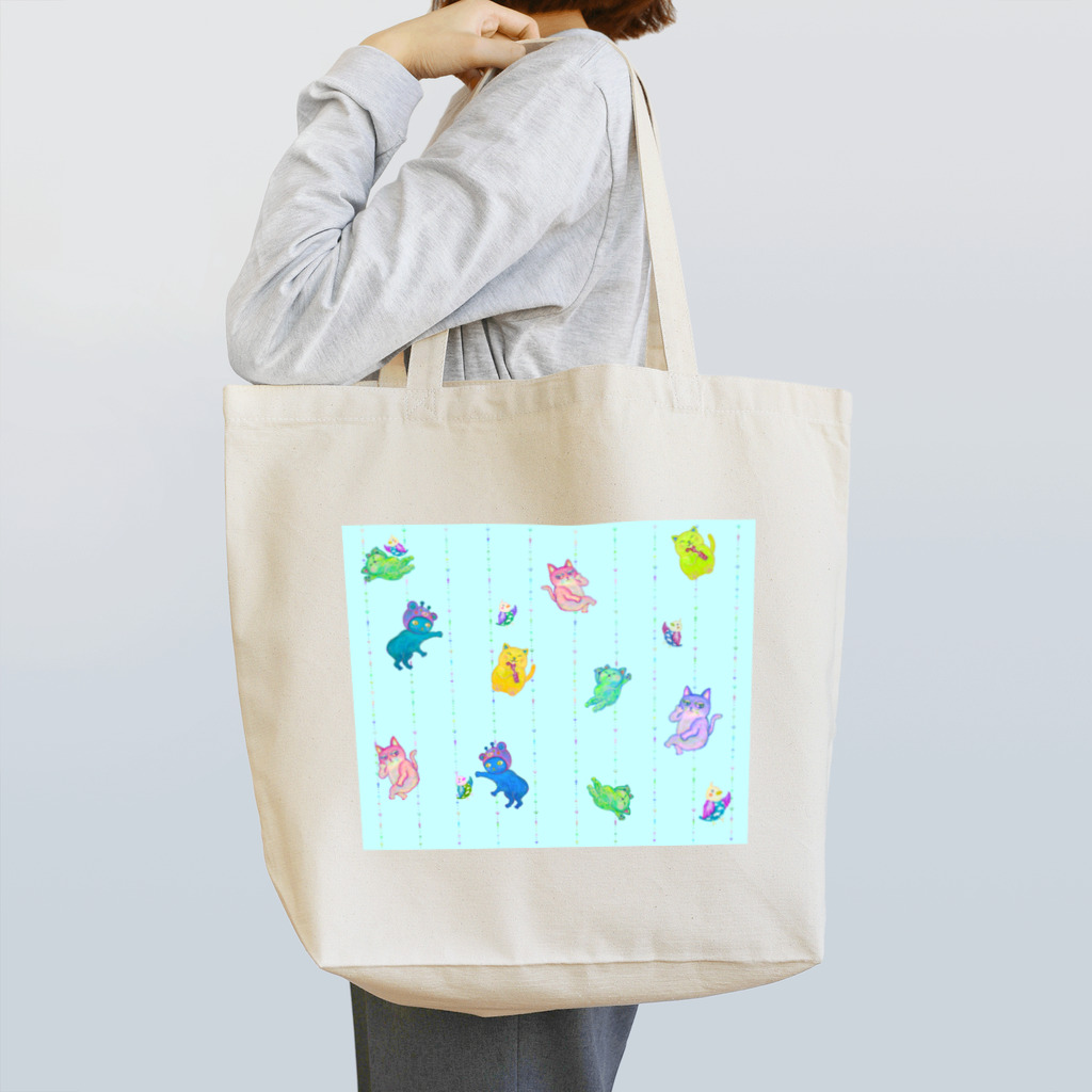 char pottery のトリねこパーティー Tote Bag