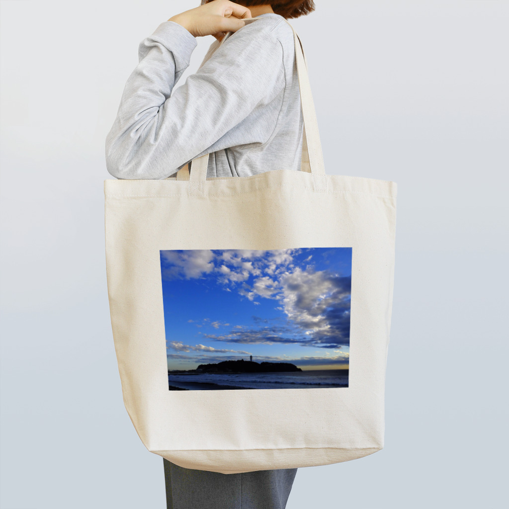 KUROIWA [Ж] KARASU の青い江の島 Tote Bag