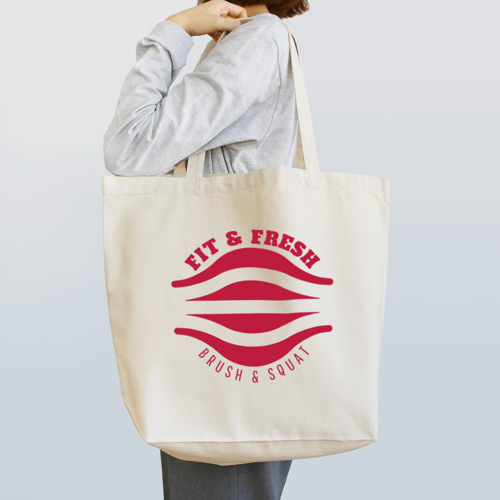 chataro123のFit & Fresh: Brush & Squat Tote Bag