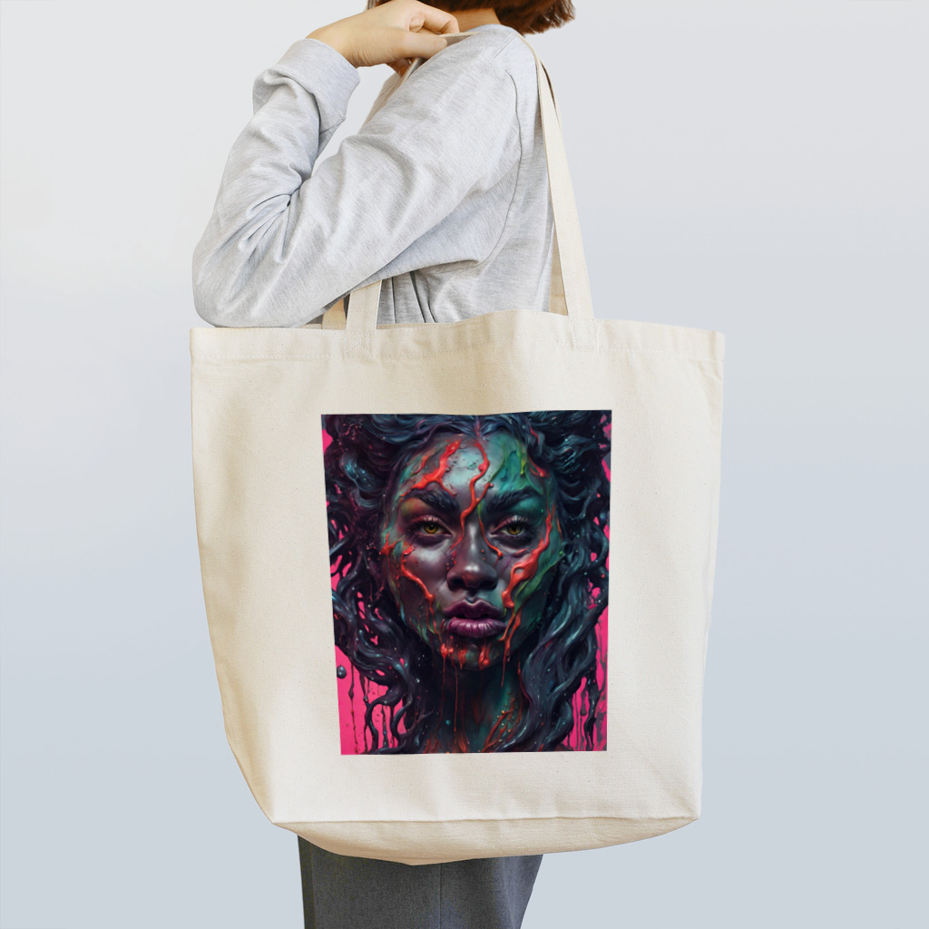 ワンダーワールド・ワンストップのミステリアスなダークウルフの女性② Tote Bag