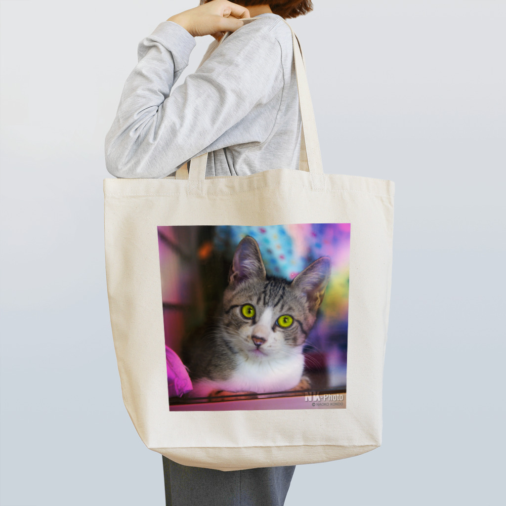 NK−Photoのピンキーにゃんこ Tote Bag