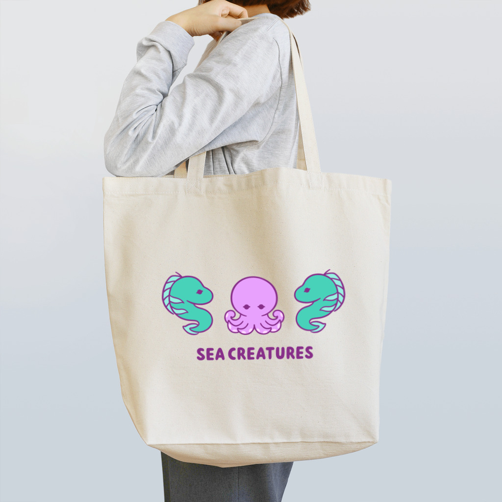 茉莉香｜Marikaのタコとウツボのトリオ Tote Bag