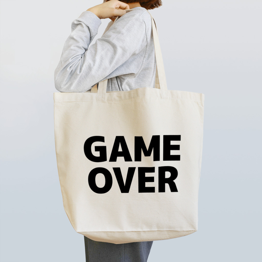 TOKYO LOGOSHOP 東京ロゴショップのGAMEOVER-ゲームオーバー- Tote Bag