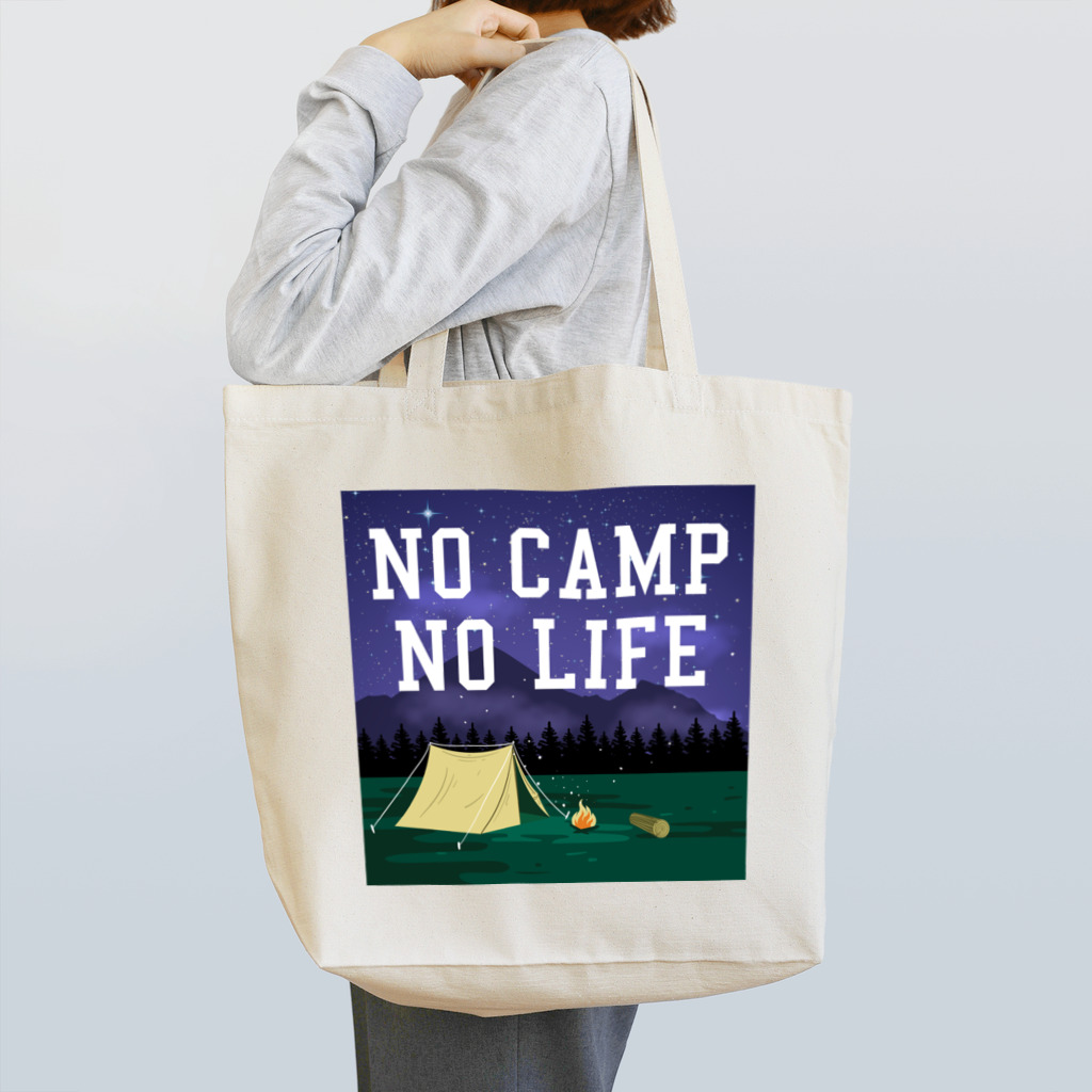DRIPPEDのNO CAMP NO LIFE-ノーキャンプ ノーライフ- Tote Bag