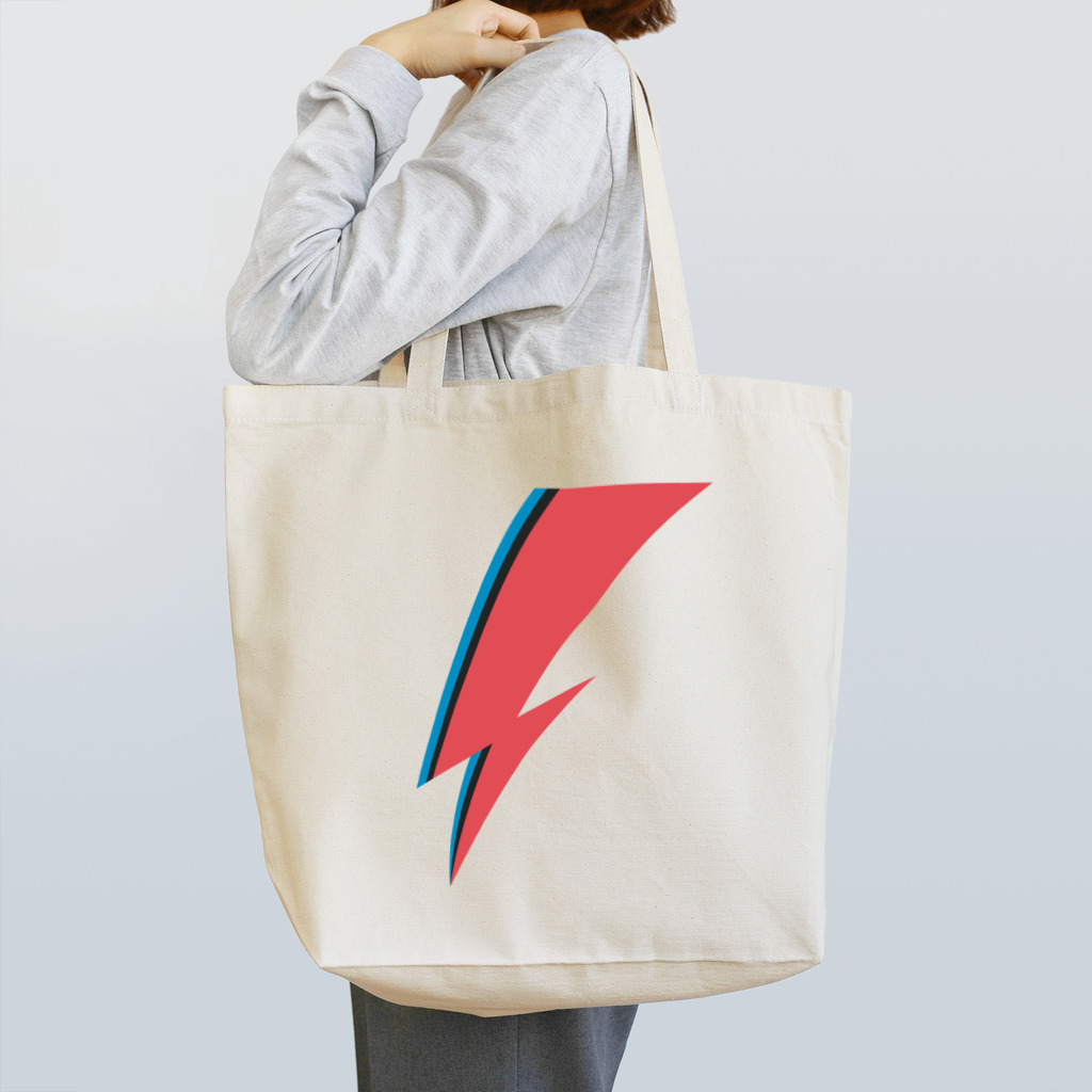 DRIPPEDのLIGHTNING BOLT -GLAM ROCK MAKE UP- Tote Bag