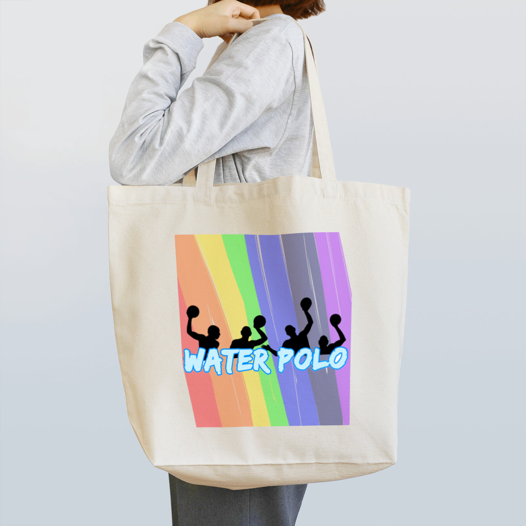 AJCOMPANYの水球シリーズ　colorful Tote Bag