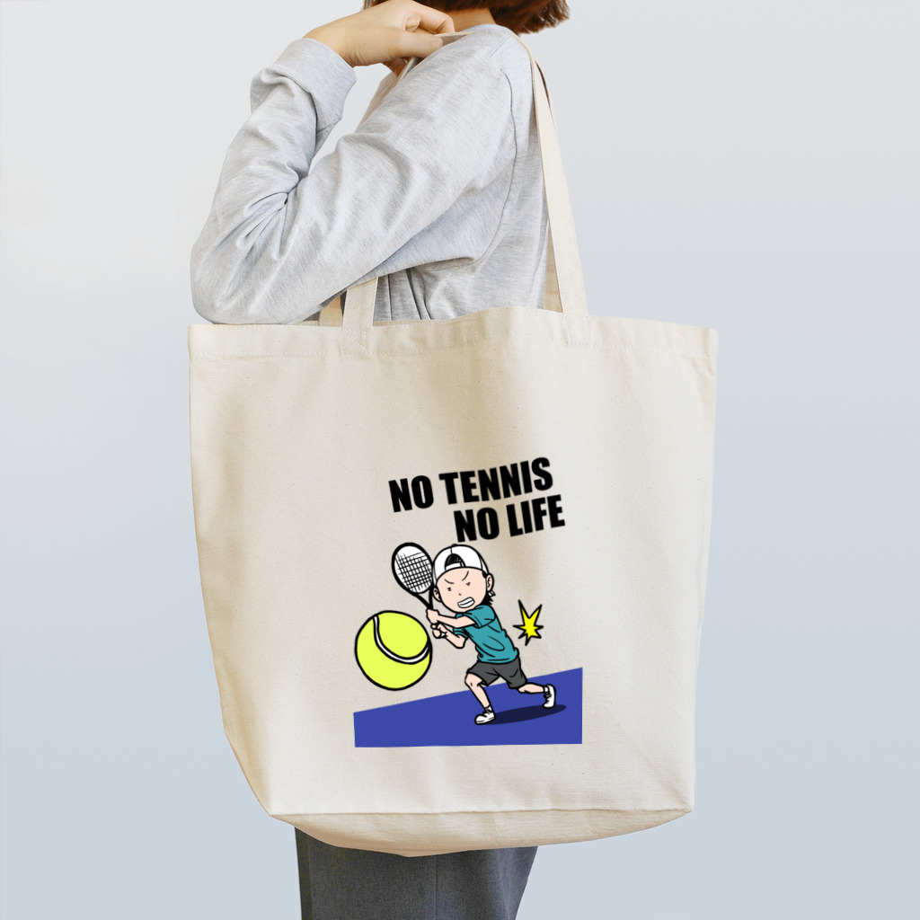 NO TENNIS NO LIFEの全米オープンテニス風 Tote Bag