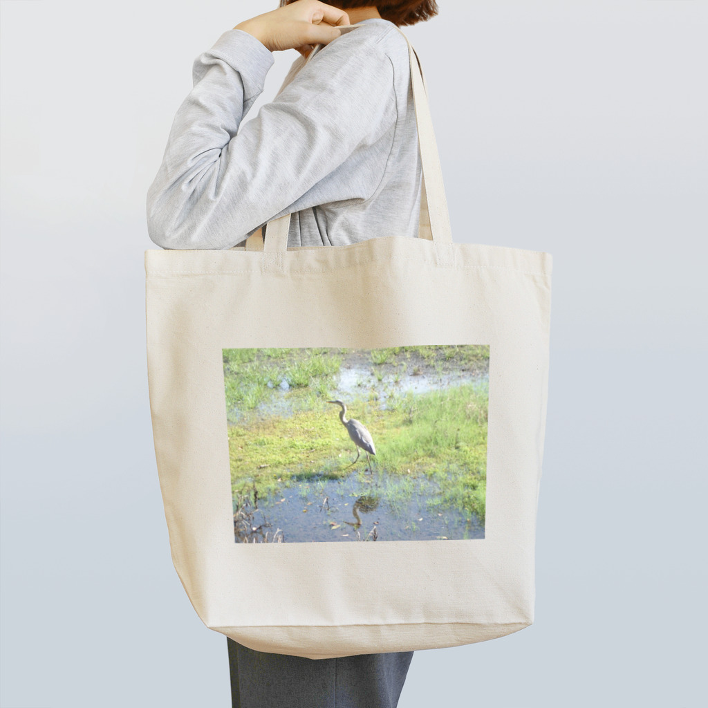 Oysterstarのアオサギくん（幼鳥） Tote Bag