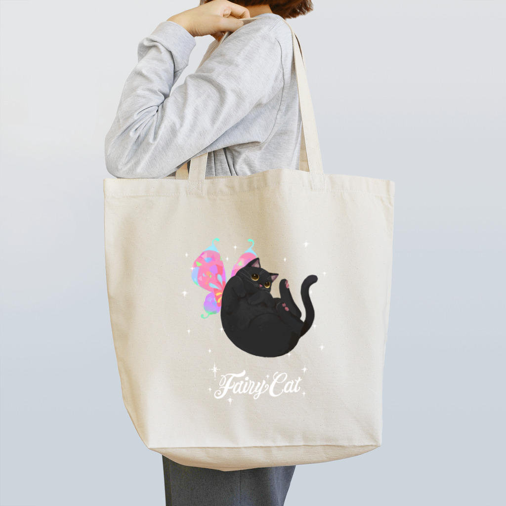 YouStoreの黒猫の妖精 Tote Bag