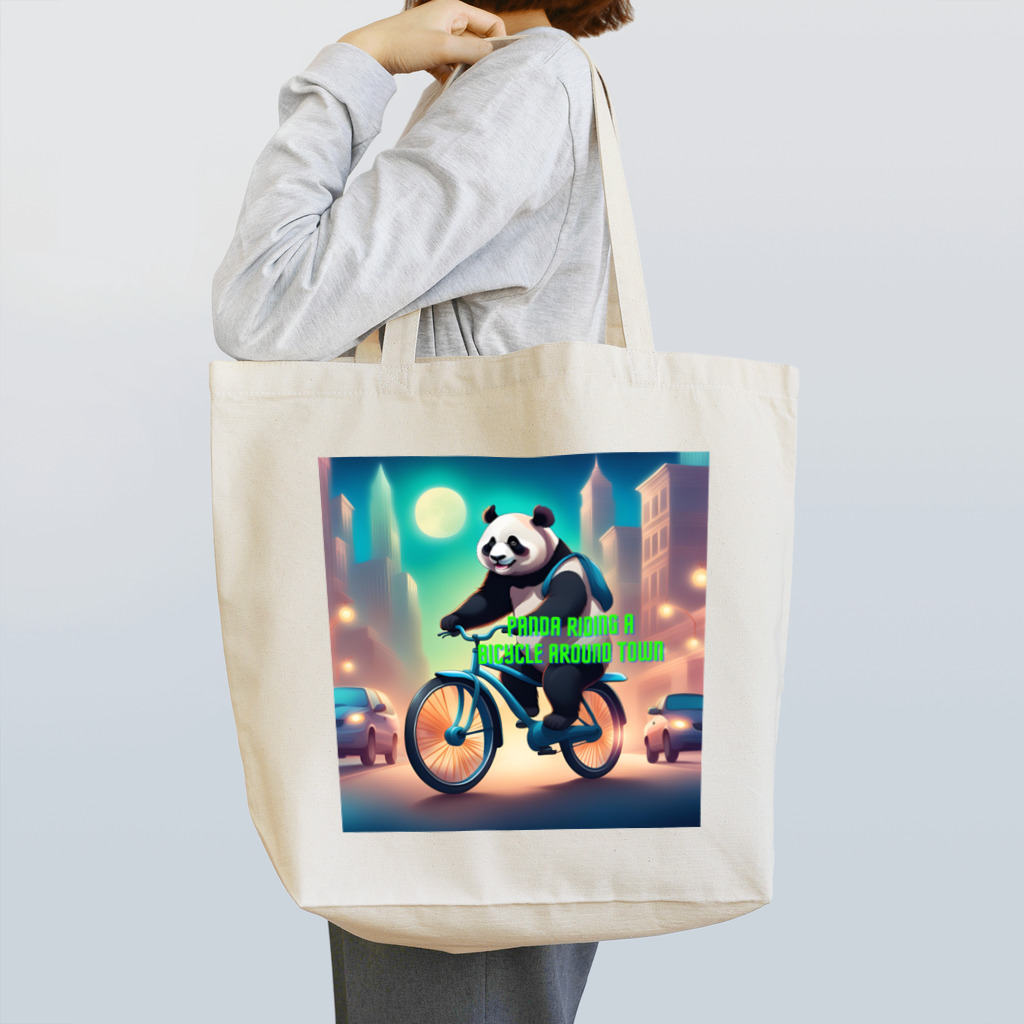 noiSutoaの疾走するパンダ Tote Bag