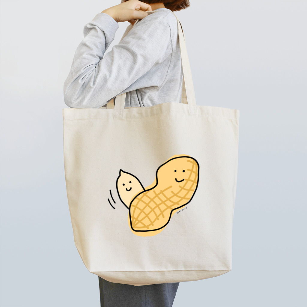 にこのゆるにこラッカセイ Tote Bag