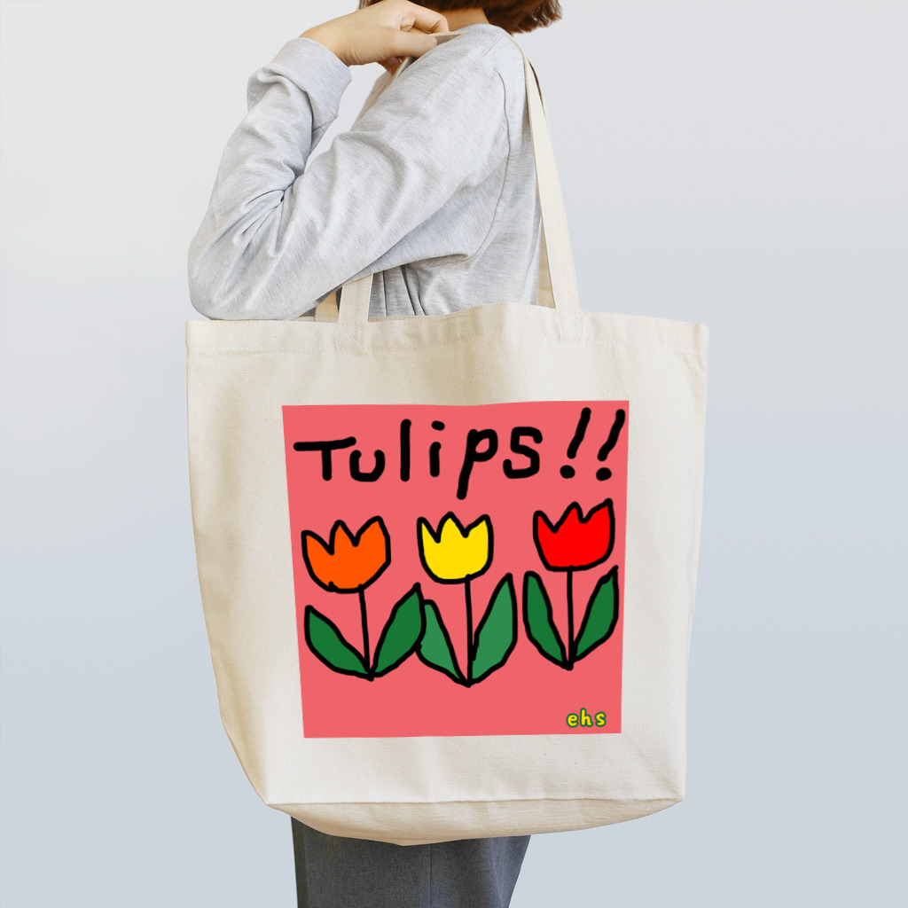 くいこみめがねのチューリップ Tote Bag