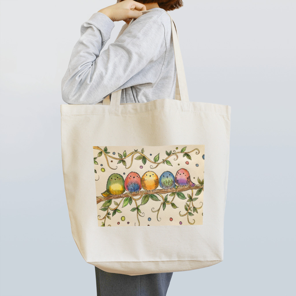 suuのカラフル小鳥 Tote Bag