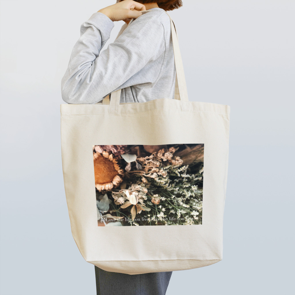 CHIYOのLove the life you live. Live the life you love. Tote Bag