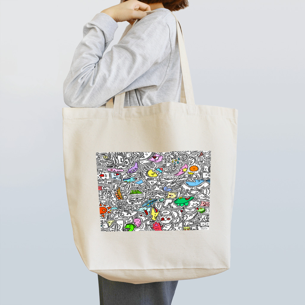 Shibata Tomoyaのひま暇お絵描き　②カラーver Tote Bag