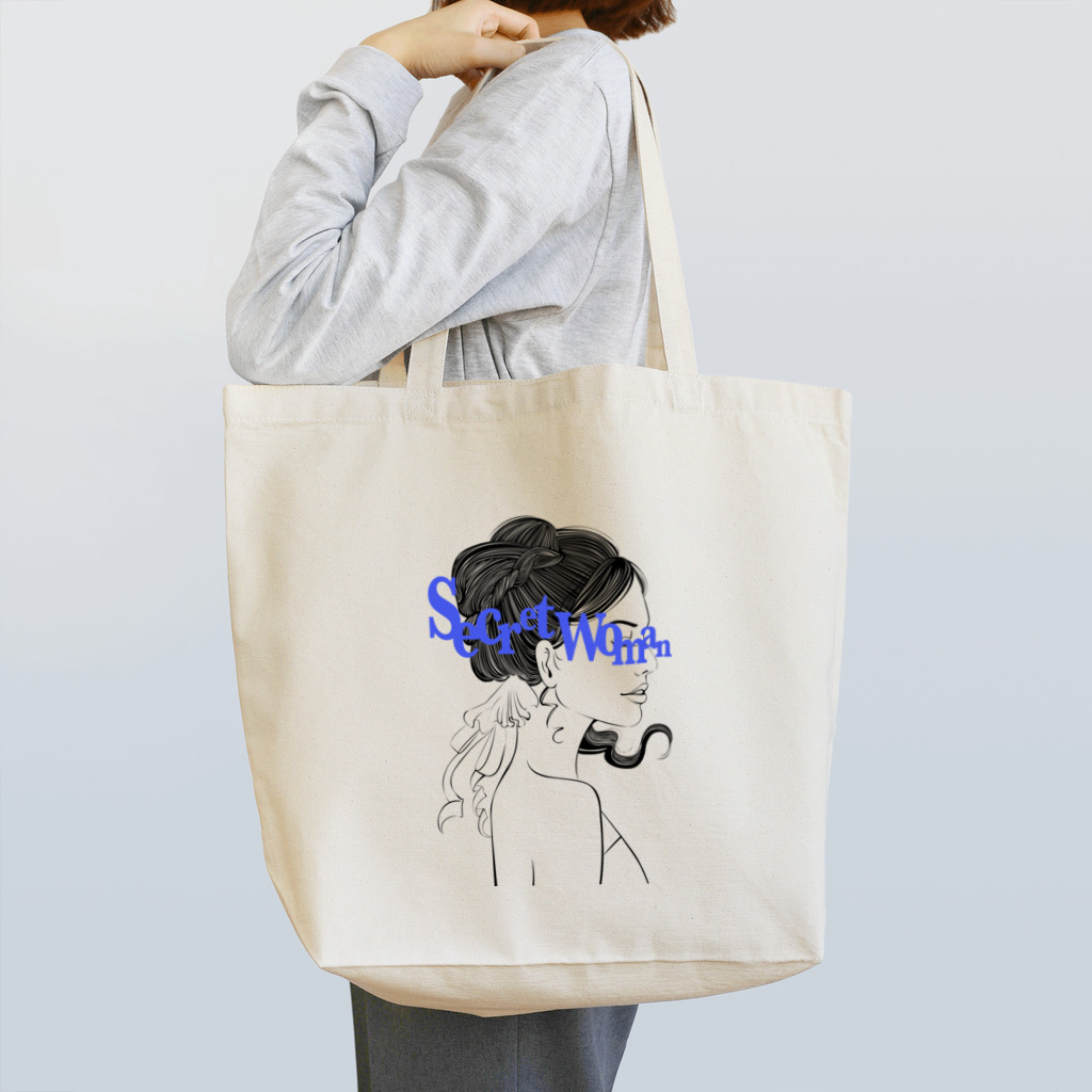 mako_artのSecret woman Tote Bag