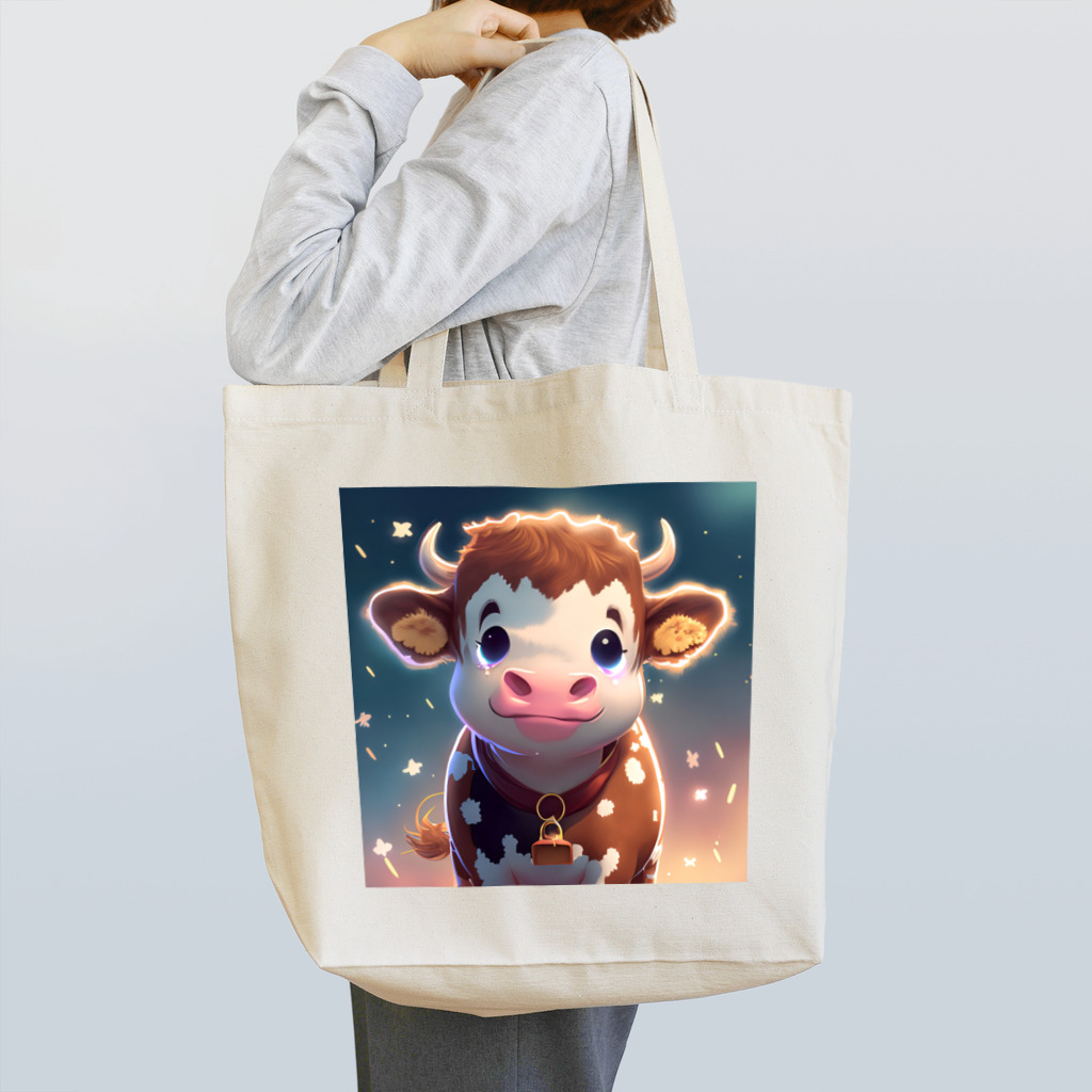 〇〇アートワークスのウシ君 Tote Bag