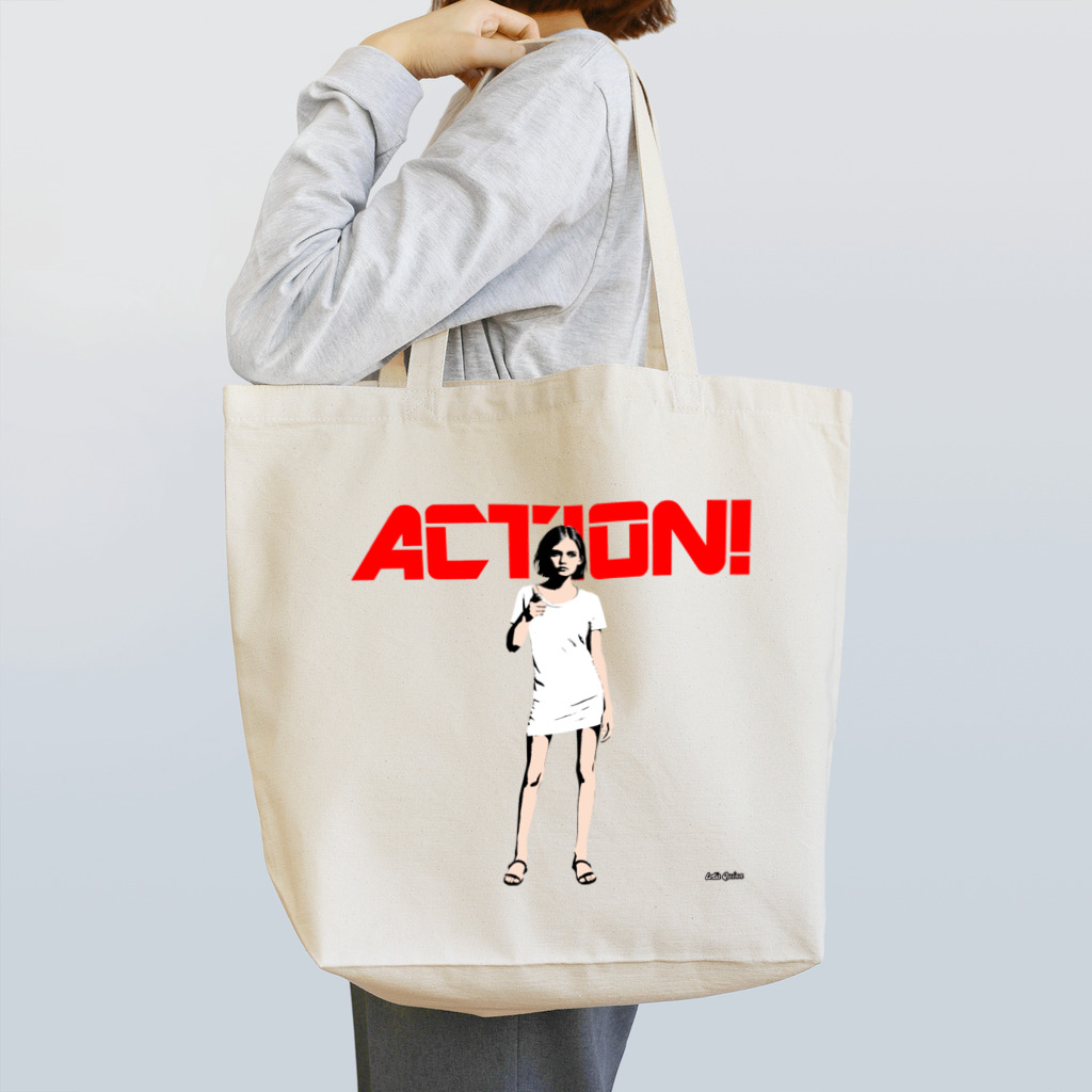 LotiaQuinnのMetanonfiction「ACTION!」(2X_B) Tote Bag