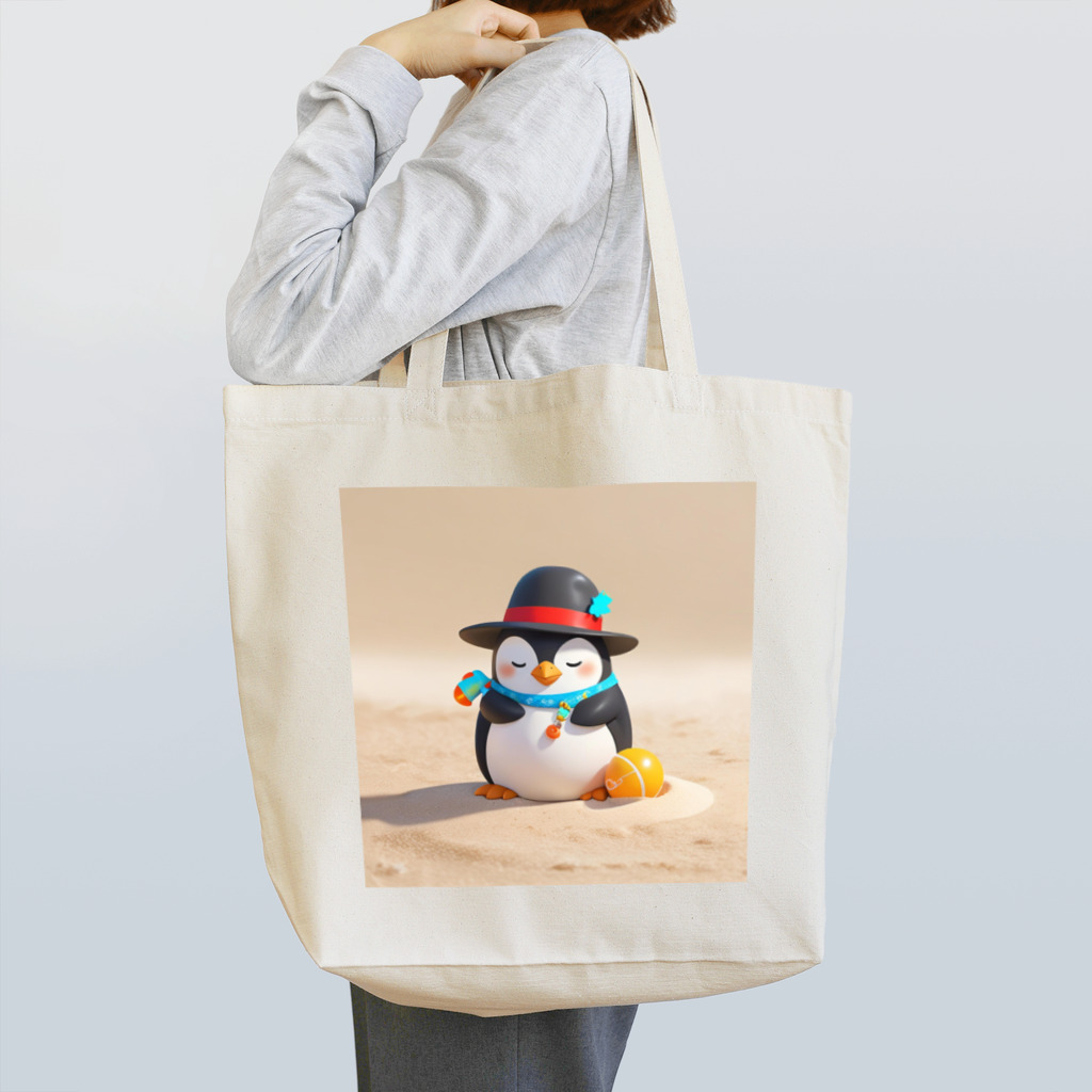 ganeshaのおもちゃの砂を使ったかわいいペンギン Tote Bag