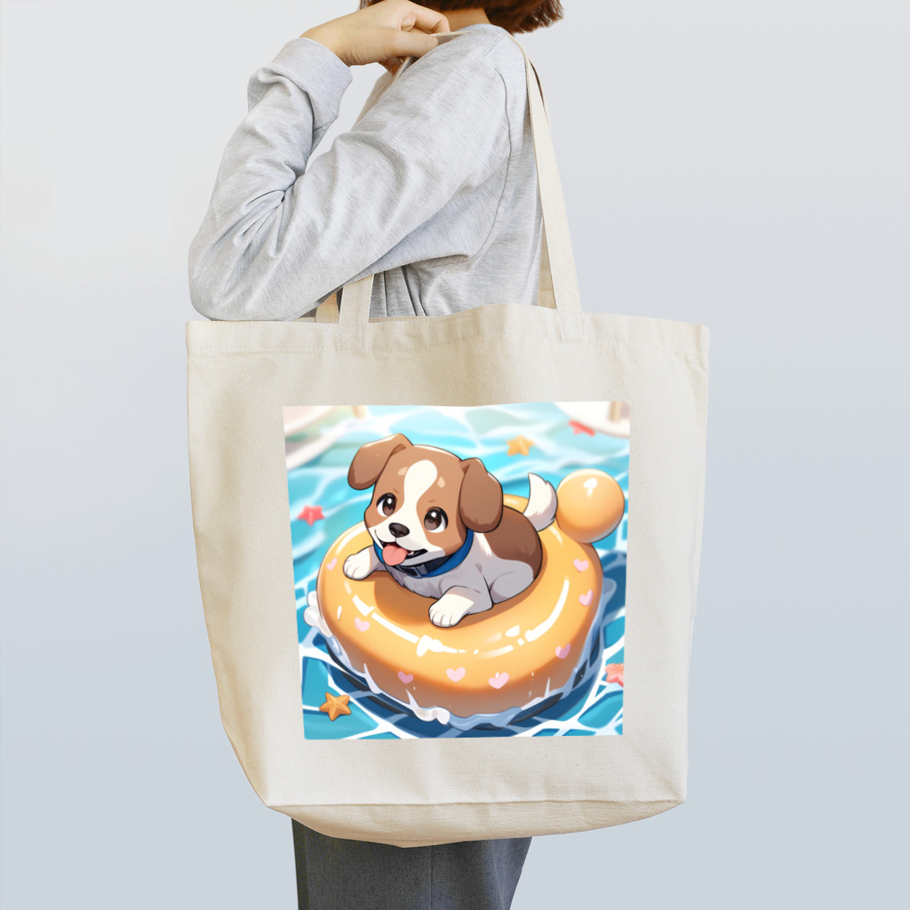 柴犬しばわんこhana873の海水浴してるワンコちゃん Tote Bag
