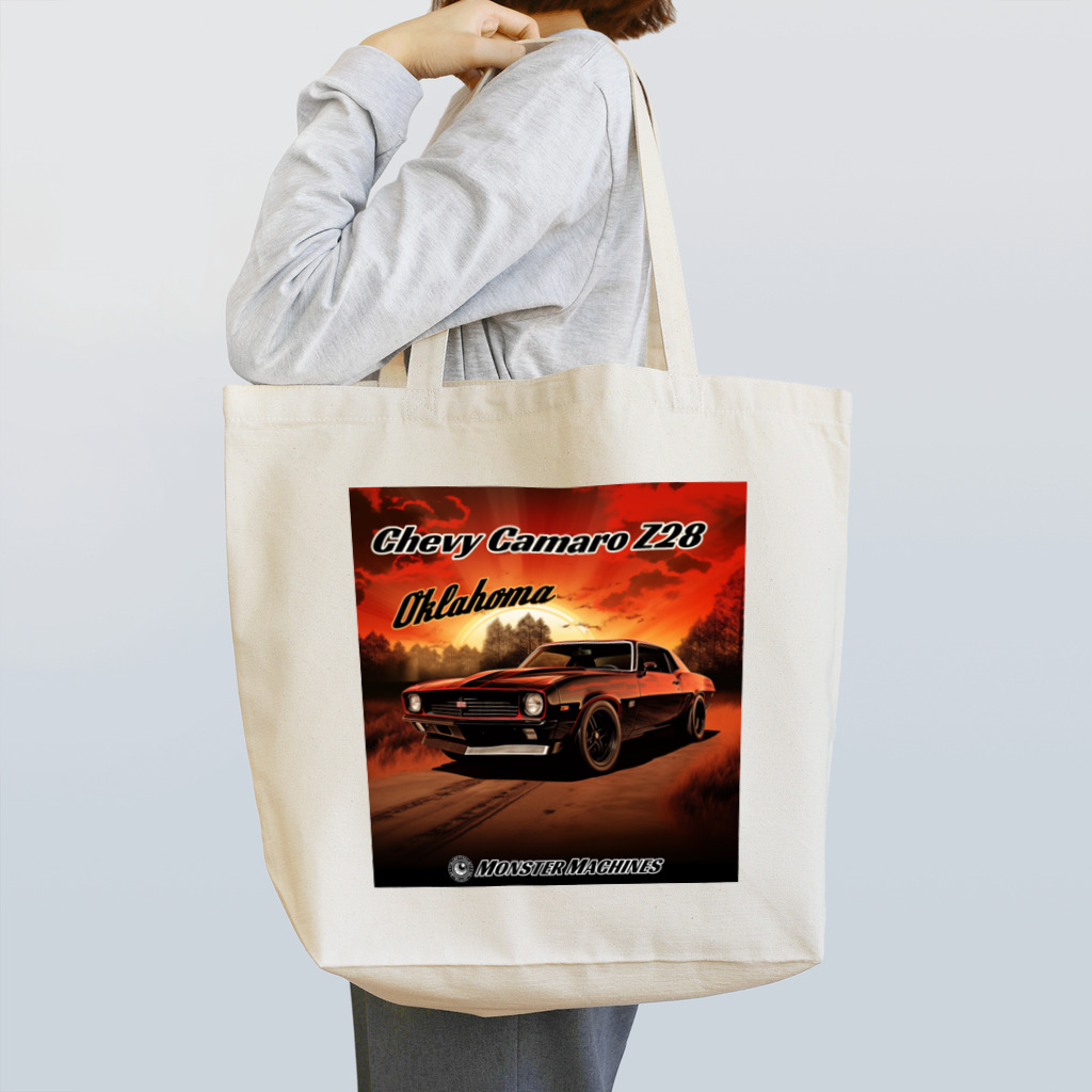 ｱｰﾄｷﾞｬﾗﾘｰ こっそり堂 (笑のChevy Camaro Z28 Oklahoma モンスターマシーン Tote Bag