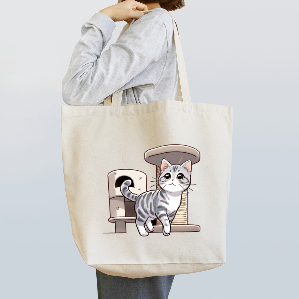 チェリモヤのねこタワー の 猫 Tote Bag