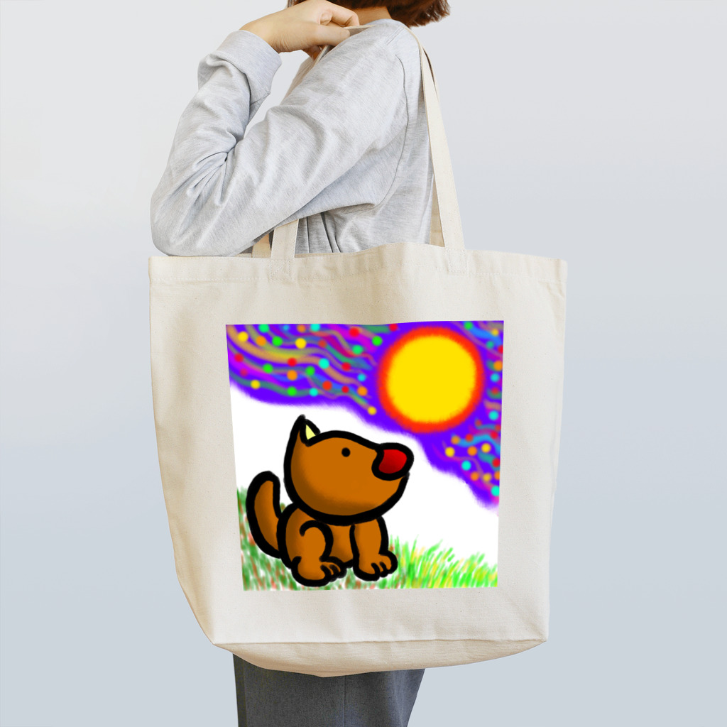 どりほぷのいぬのお月見 Tote Bag