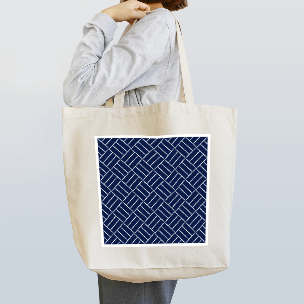 きまぐれノーティのきまぐれWa風「三崩し」_藍(ジャパンブルー) Tote Bag