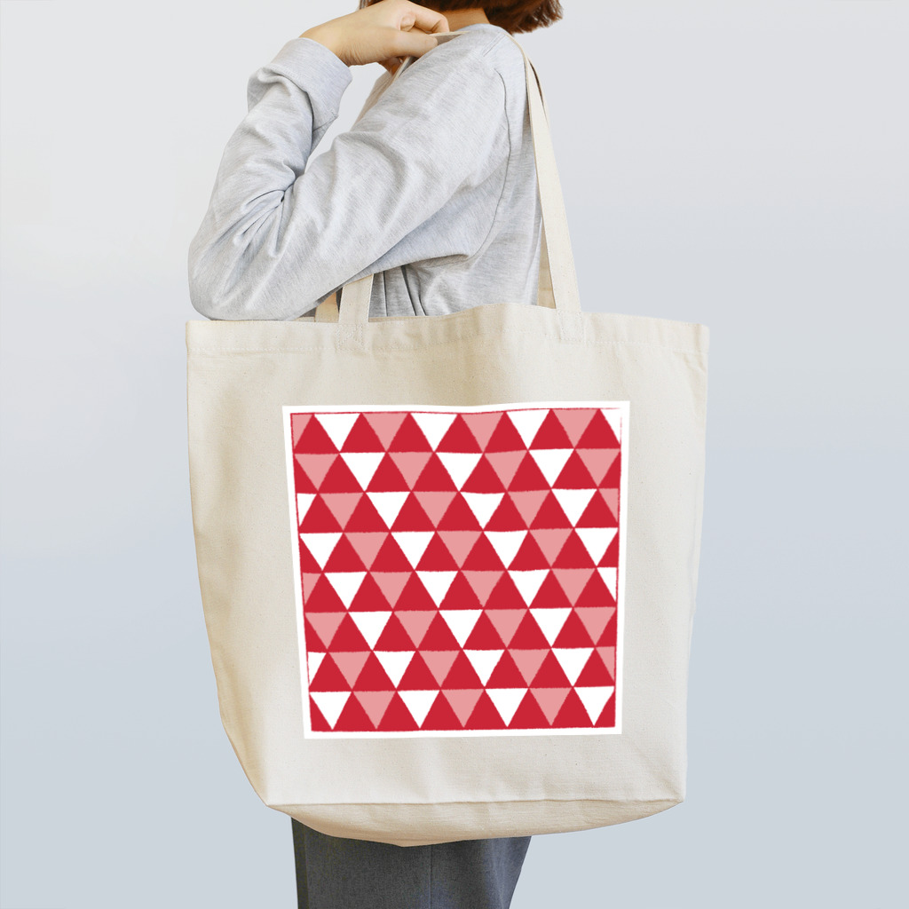 きまぐれノーティのきまぐれWa風「鱗文様」_紅（ベニ） Tote Bag