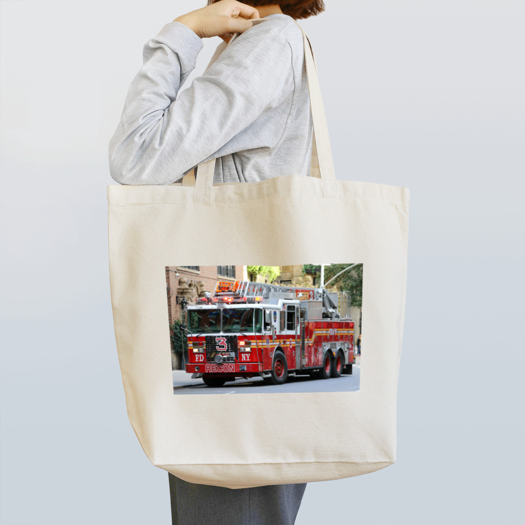 ビッグスマイルライフのかっこいいはしご車 Tote Bag