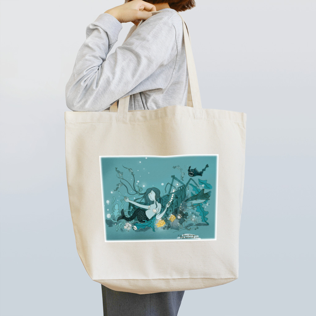 カオラインハウスのビッグマーメイド Tote Bag