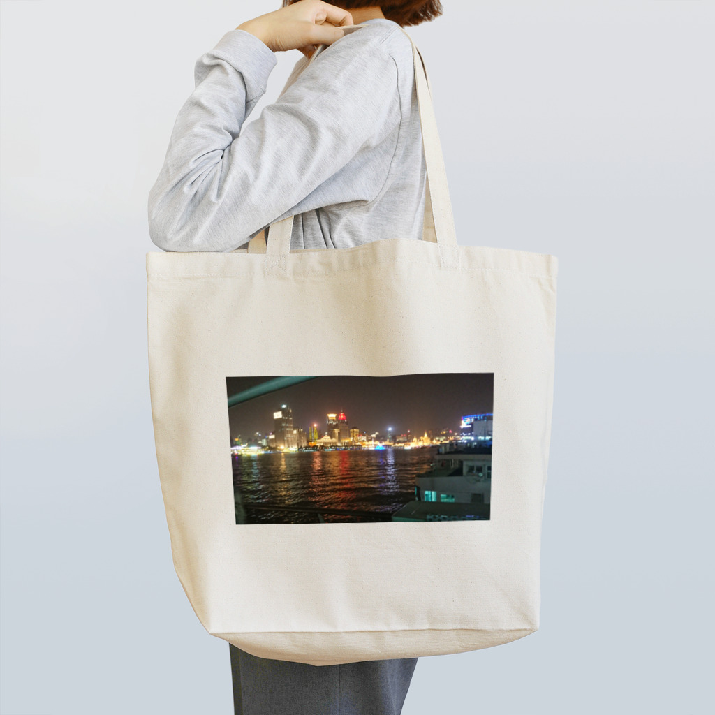 月華の夜上海船上情景 Tote Bag