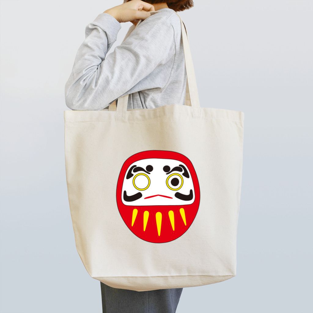 すずめのいろの【縁起物】だるま片目　赤 Tote Bag