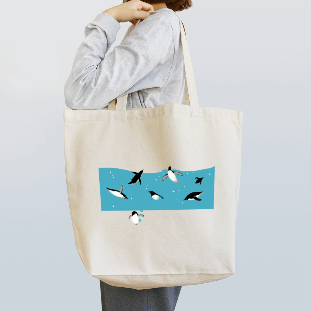 うずら話のすいすいアデリーペンギンちゃん Tote Bag