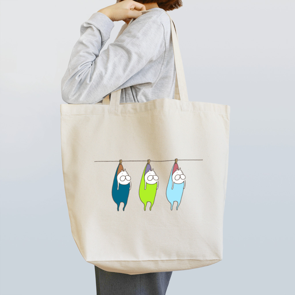 くらきち ONLINE SHOPのねこタイツの洗濯 ノルディック Tote Bag