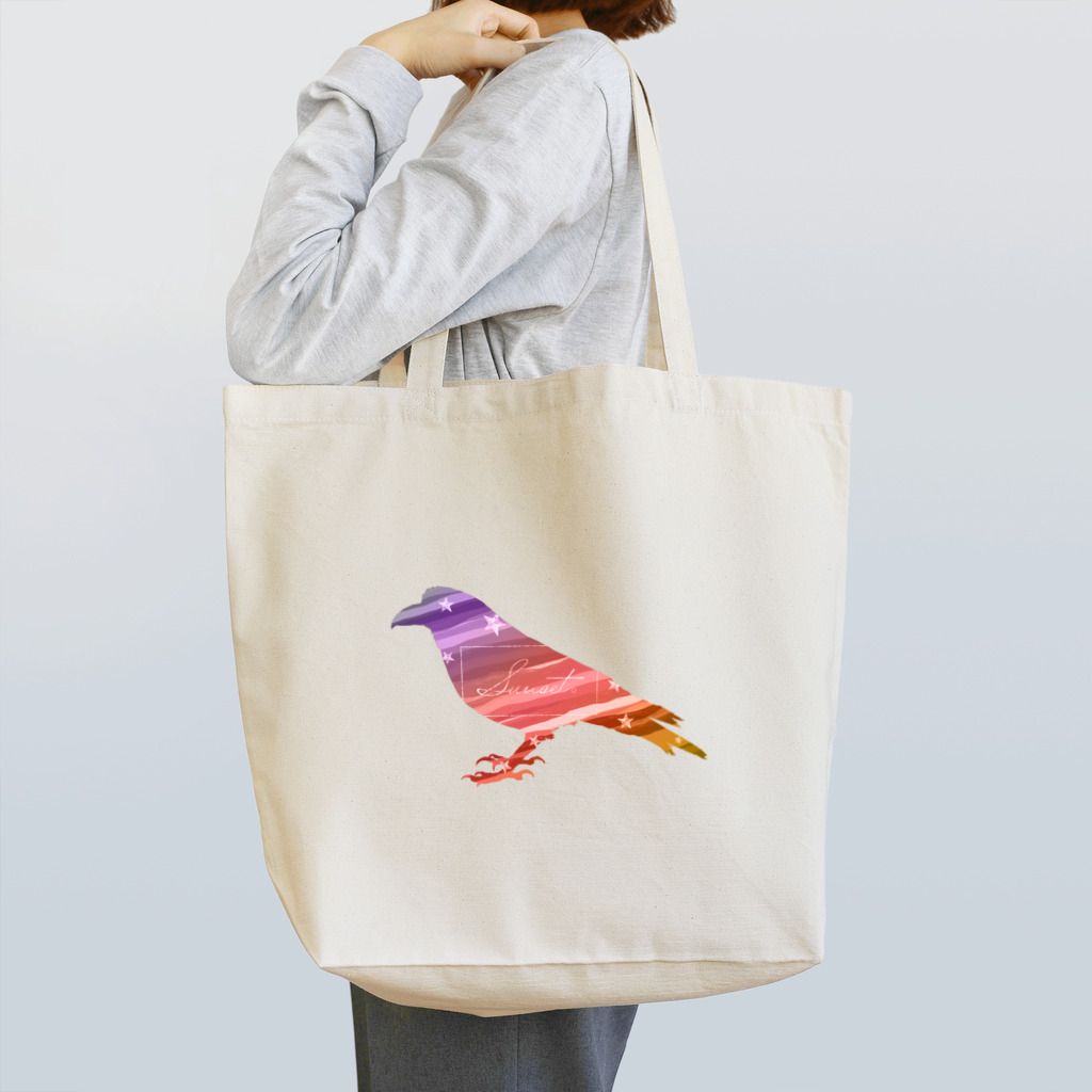 水母よるのcrow。 Tote Bag