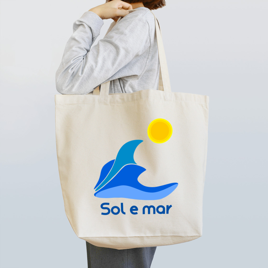 Sol e marのイラストロゴ トートバッグ