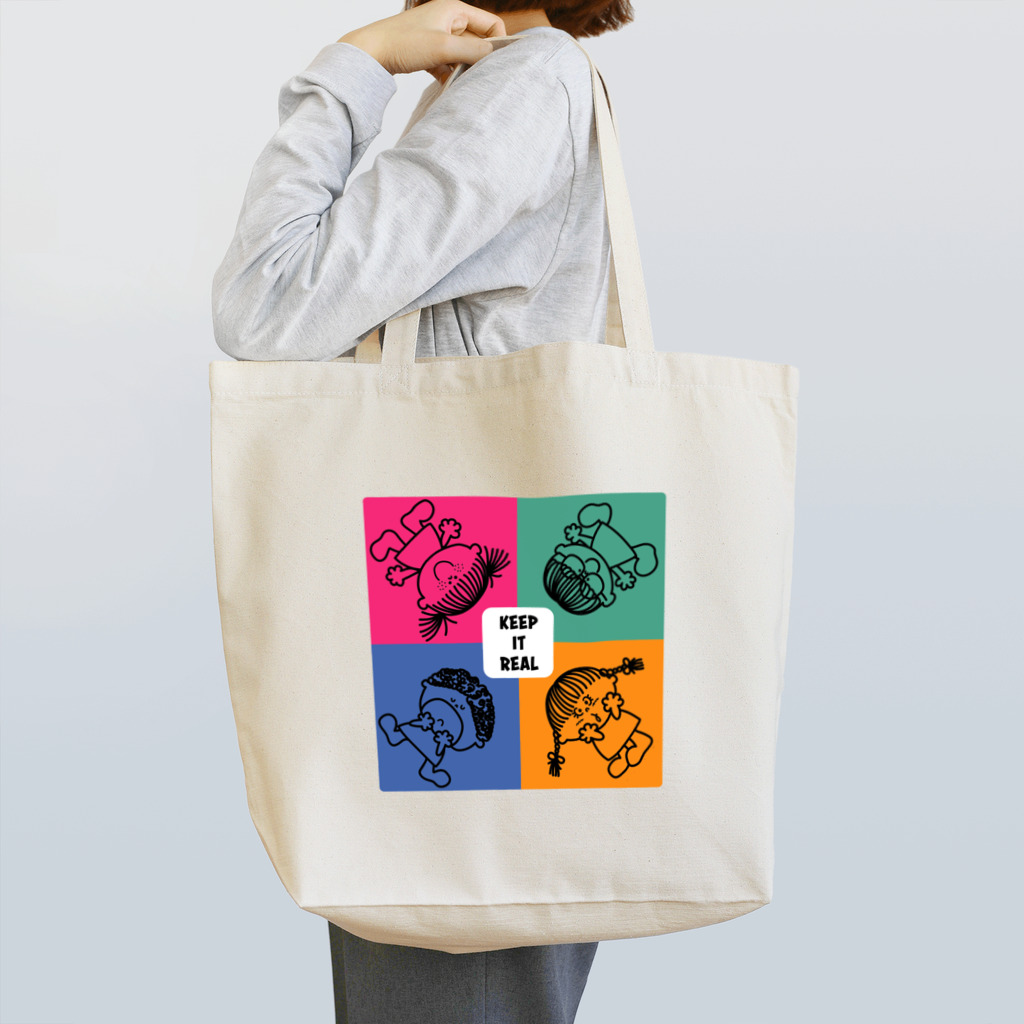 TikuTik Official StoreのTikuTik_Keep It Real. Tote Bag