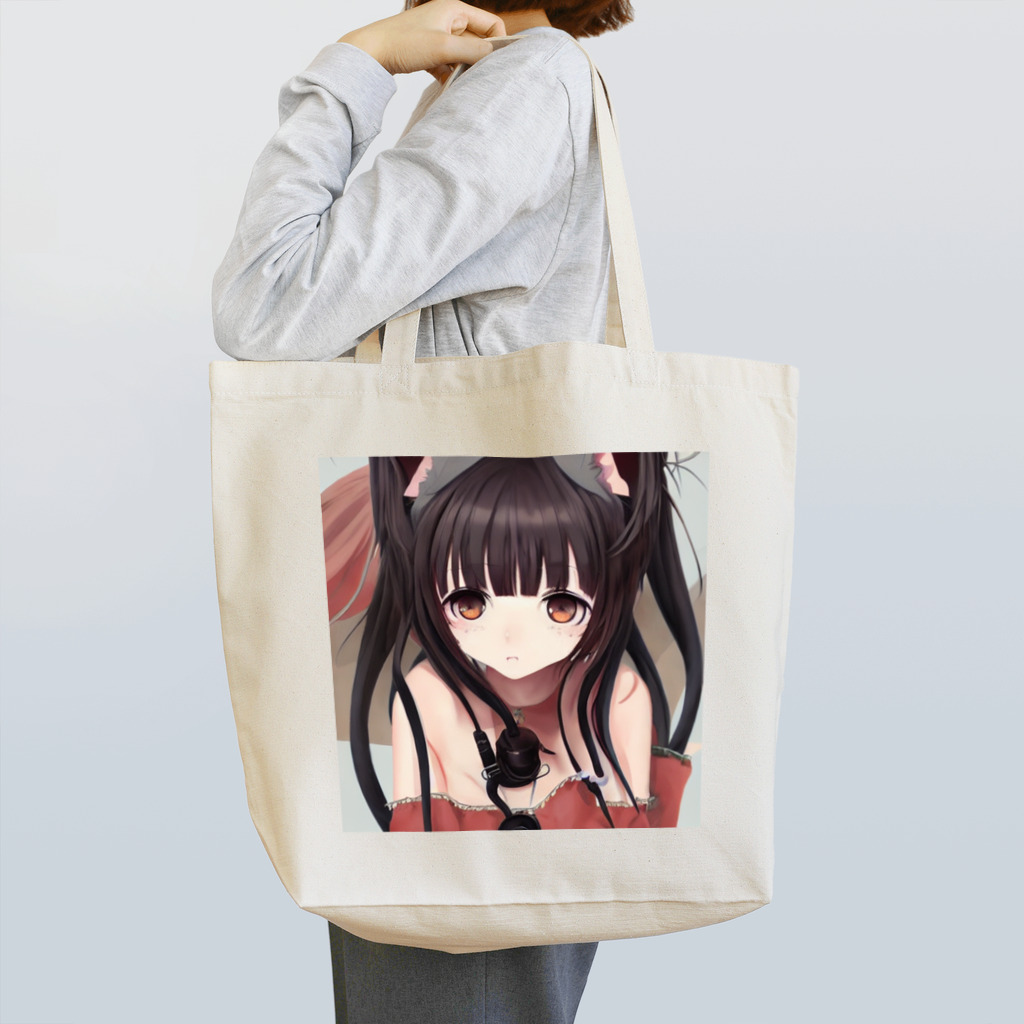 masu7747の猫耳 Tote Bag