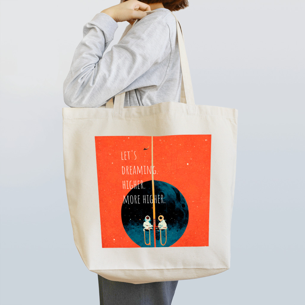 between 01のHigher / もっと高く Tote Bag